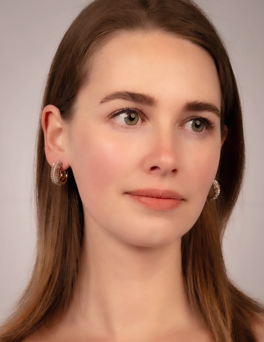 Duchess Edge Hoop Earrings - The Jazzy Owl