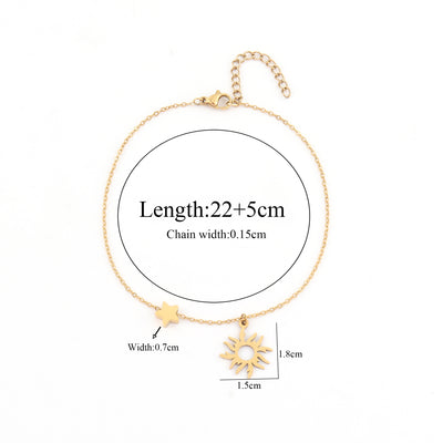 Sunbeam Charm Anklet - The Jazzy Owl