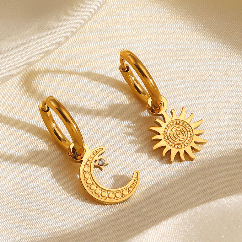 Sun & Fun Hoops Earrings - The Jazzy Owl