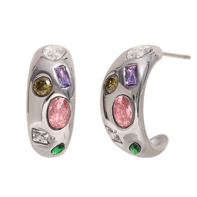 Party Pebbles Stud Earrings - The Jazzy Owl