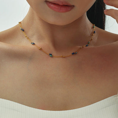 Little Lapis Necklace - The Jazzy Owl