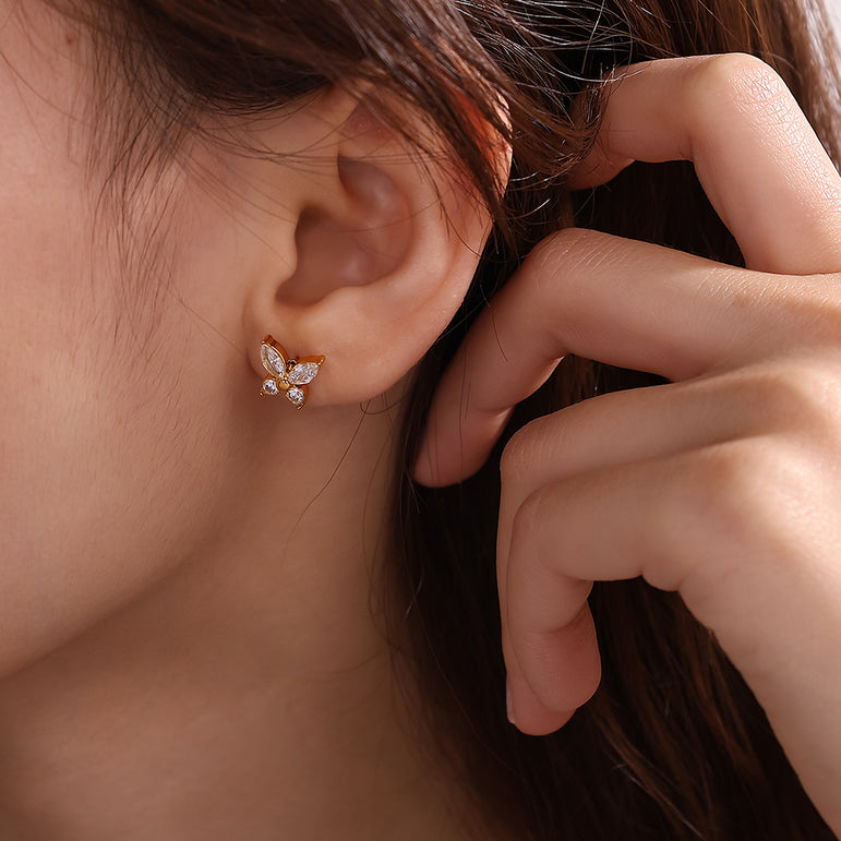 Wing It Waterproof Stud Earrings