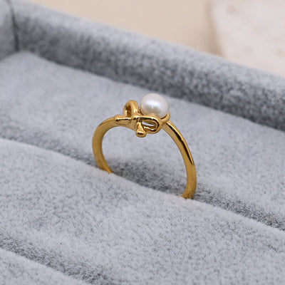 Little Pearl Promise Ring - The Jazzy Owl