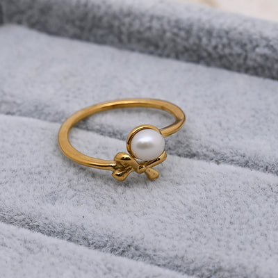 Little Pearl Promise Ring - The Jazzy Owl
