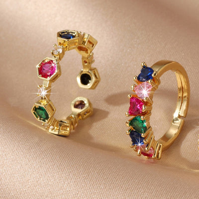 Heartstrings Rainbow Ring