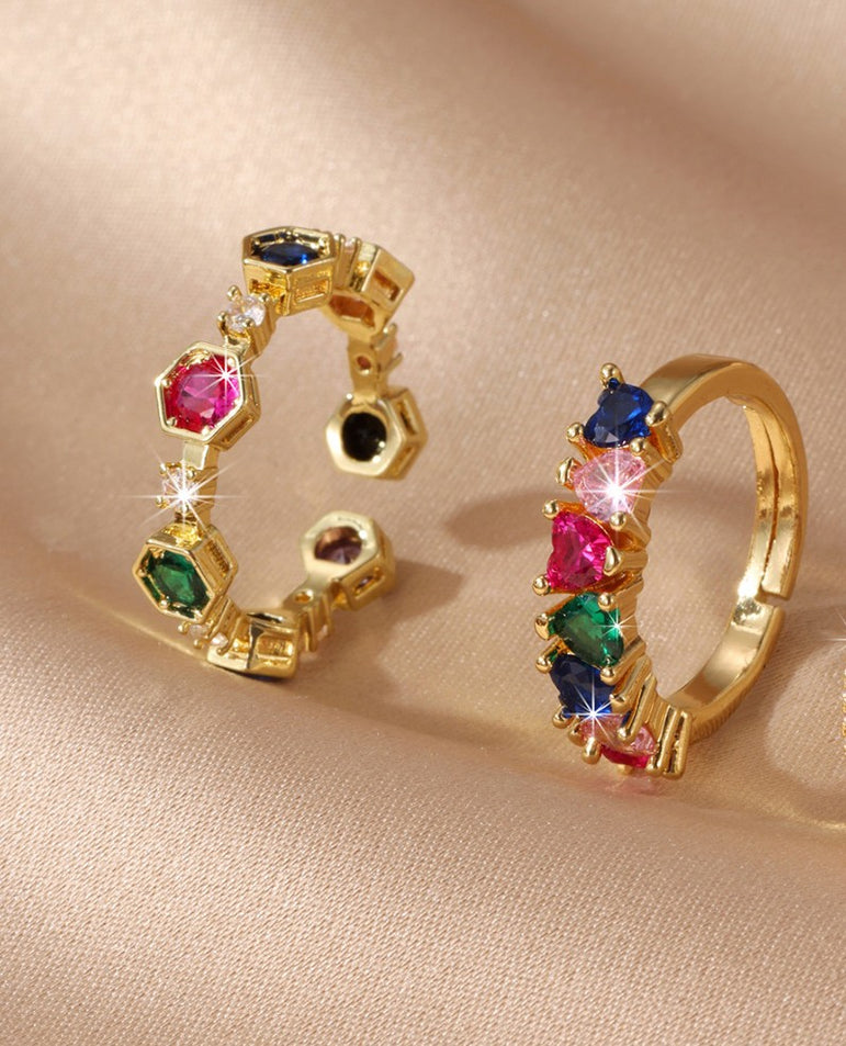 Heartstrings Rainbow Ring