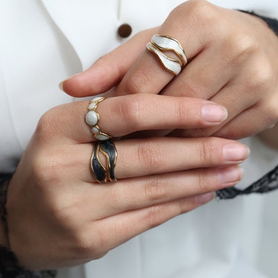 White Aura Ring