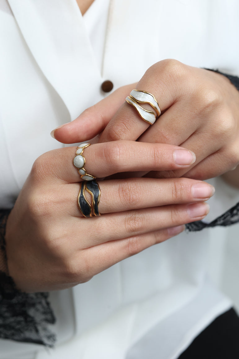 White Aura Ring