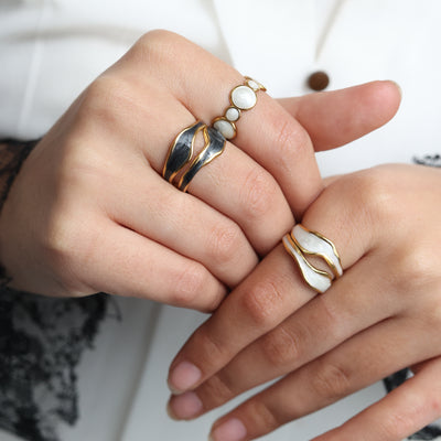 White Aura Ring