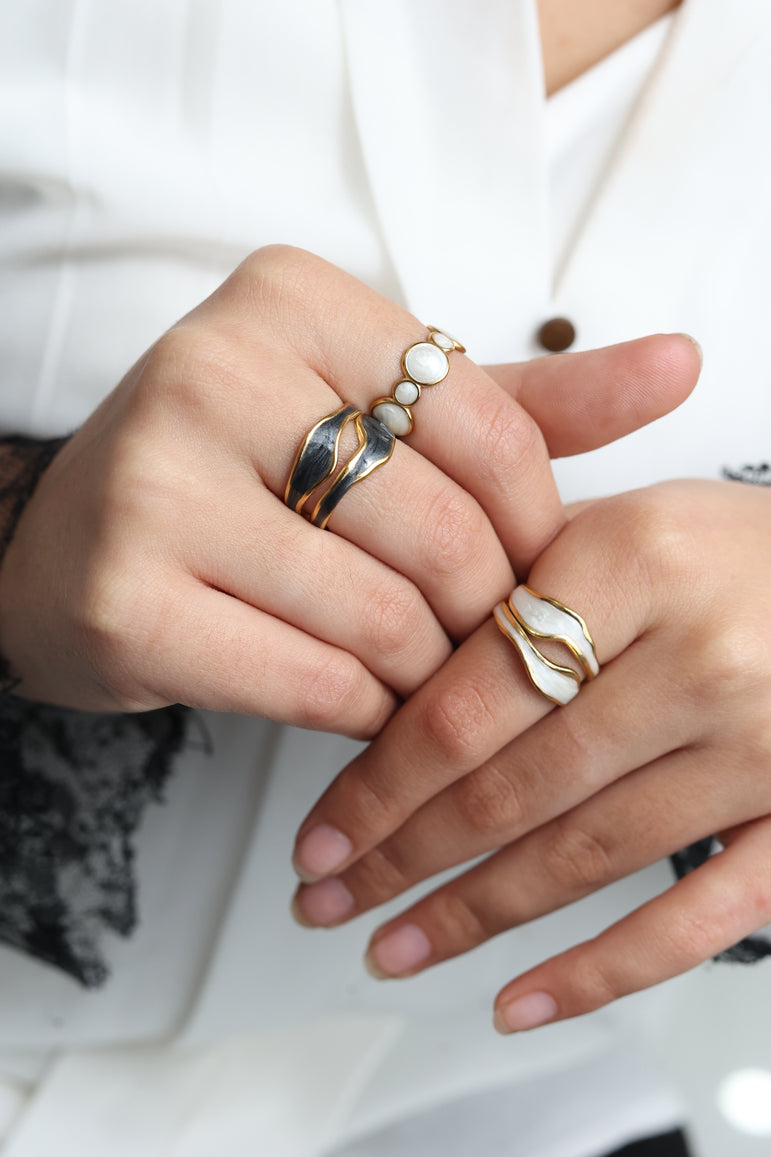 White Aura Ring