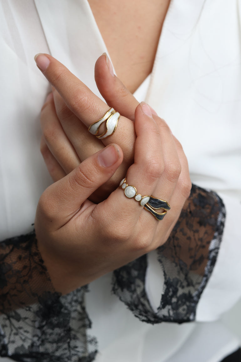 White Aura Ring