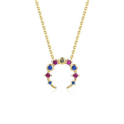 Rainbow Cascade Necklace