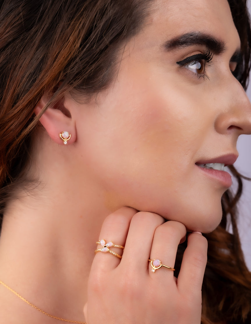 Opal Pop Stud Earrings