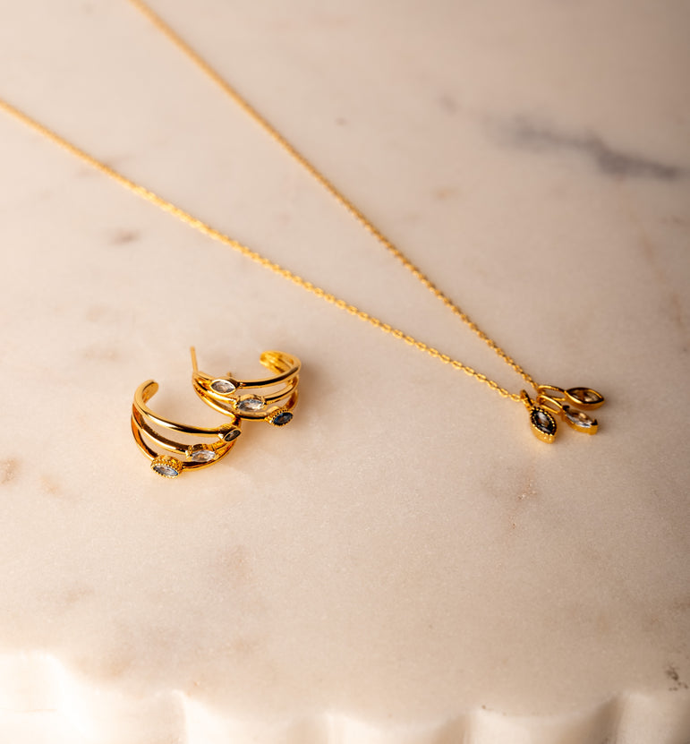 Trinity Drop Necklace