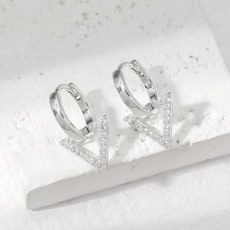 Vibe V Huggie Hoops Earrings