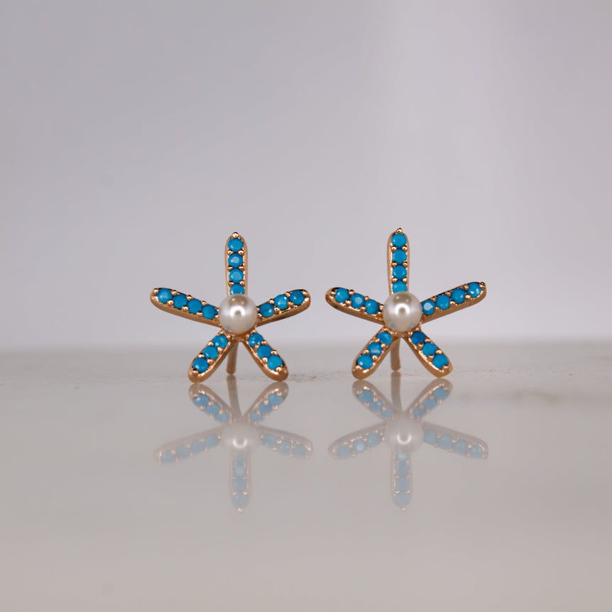BlueBabe Stud Earrings - The Jazzy Owl