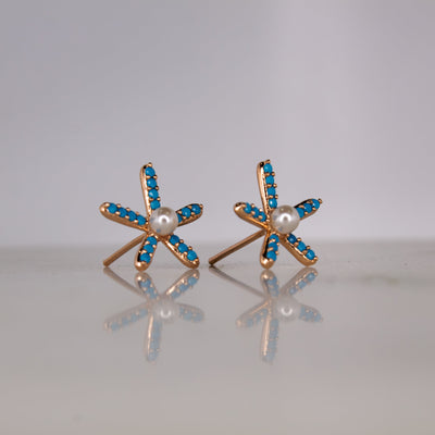 BlueBabe Stud Earrings - The Jazzy Owl