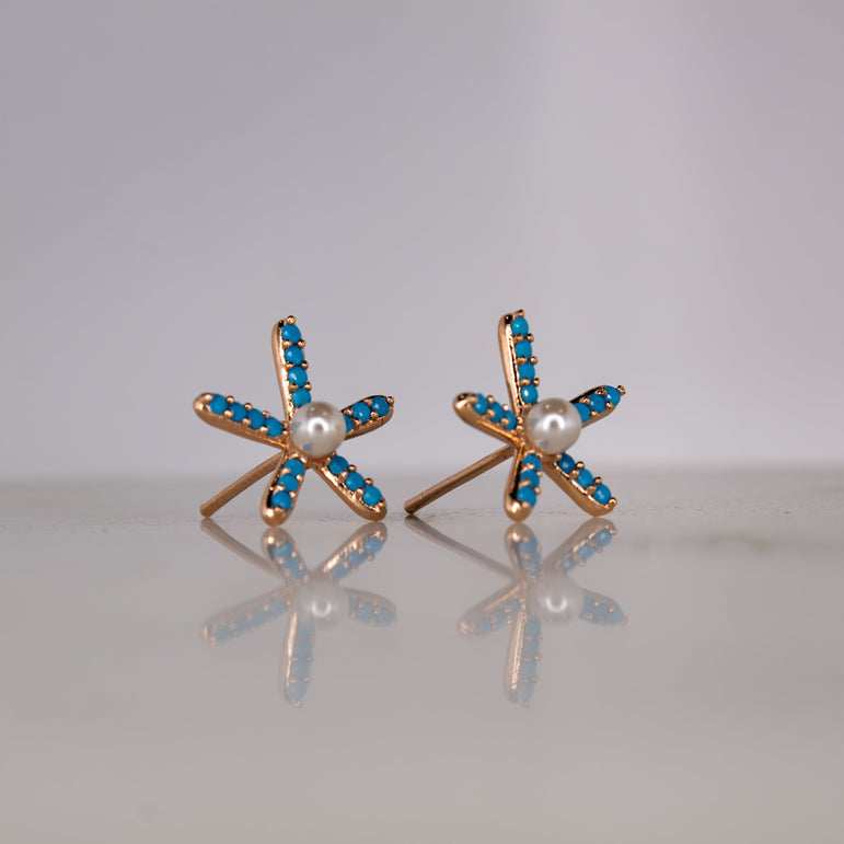 BlueBabe Stud Earrings - The Jazzy Owl