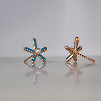BlueBabe Stud Earrings - The Jazzy Owl