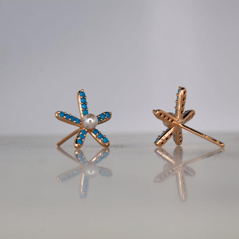 BlueBabe Stud Earrings - The Jazzy Owl