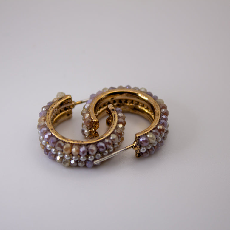 Duchess Edge Hoop Earrings - The Jazzy Owl