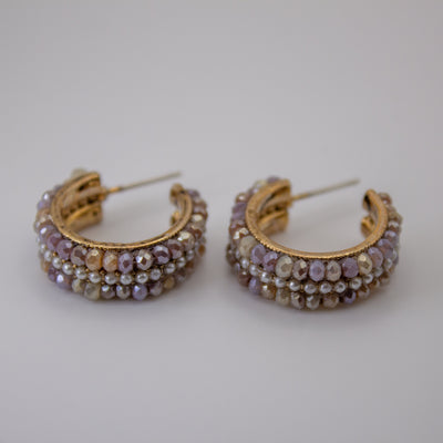 Duchess Edge Hoop Earrings - The Jazzy Owl