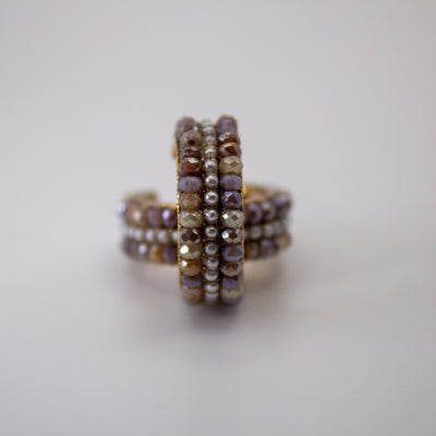Duchess Edge Hoop Earrings - The Jazzy Owl