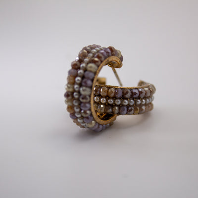 Duchess Edge Hoop Earrings - The Jazzy Owl