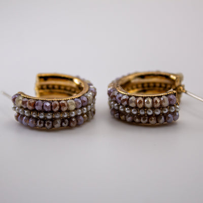 Duchess Edge Hoop Earrings - The Jazzy Owl