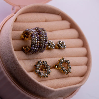Royal Riot Stud Earrings - The Jazzy Owl