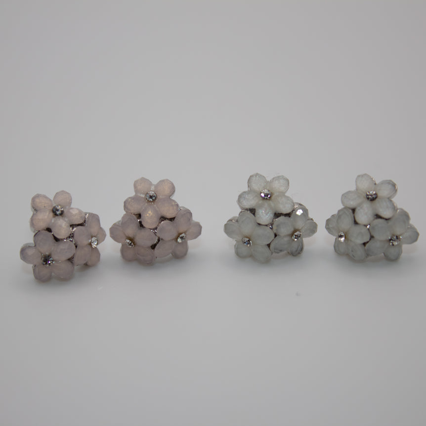 Mother of Pearl Bloom Studs - The Jazzy Owl