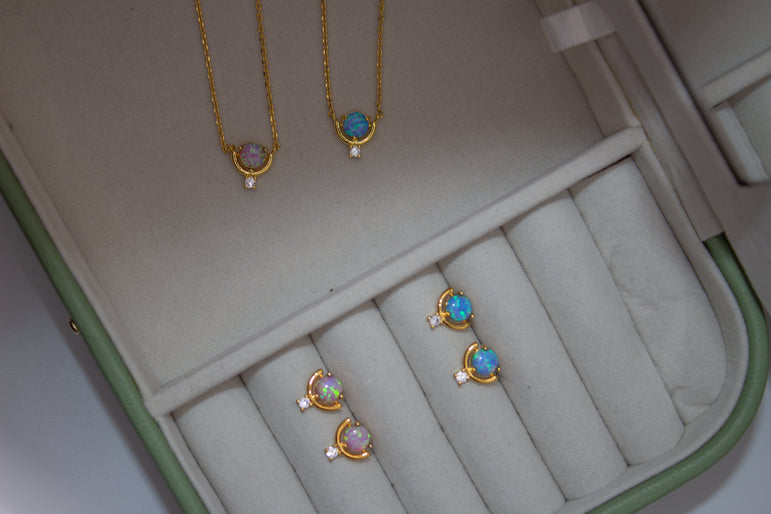 Opal Pop Stud Earrings