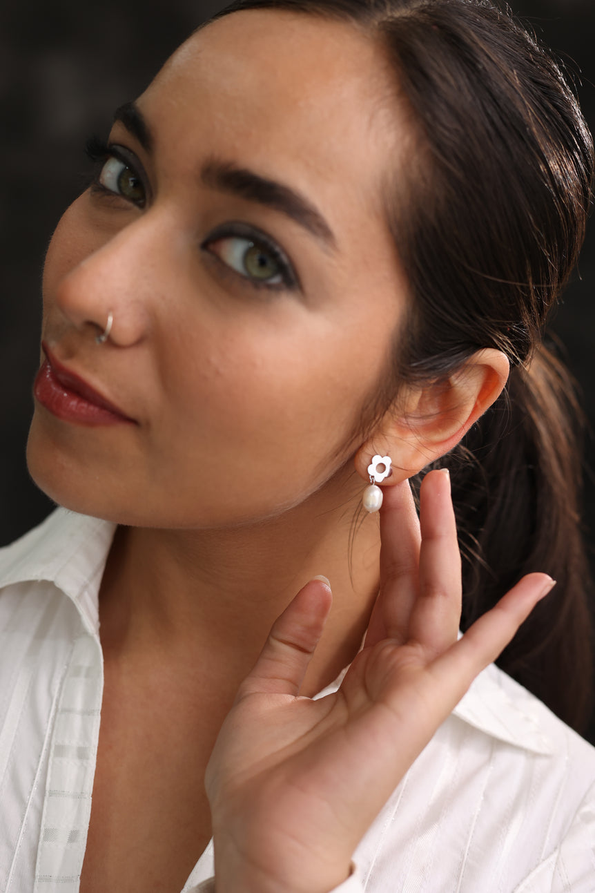 Floret Dew Drop Earrings