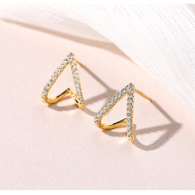 Heartline Spark Stud Earrings - The Jazzy Owl