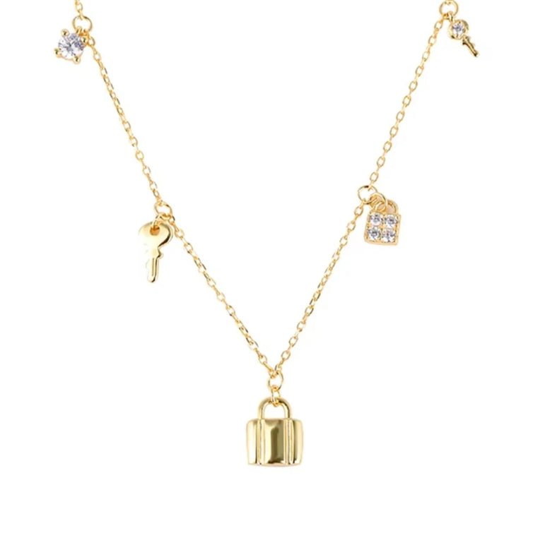 Love Lock Charm Necklace - The Jazzy Owl