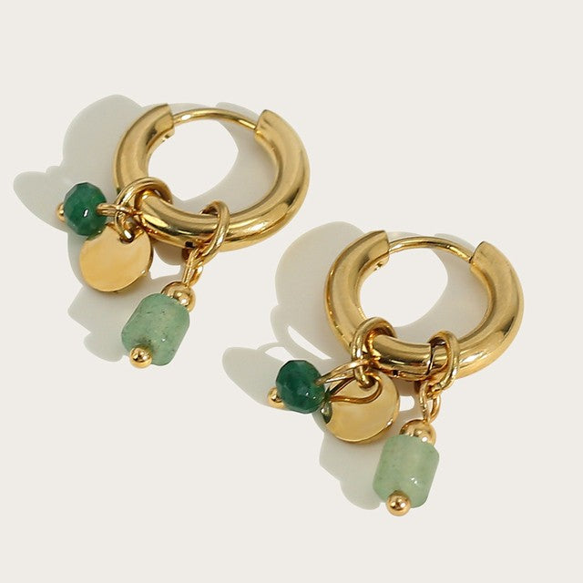 Meadow Drop Hoops Earrings
