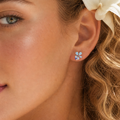 Blue Me Away Studs - The Jazzy Owl