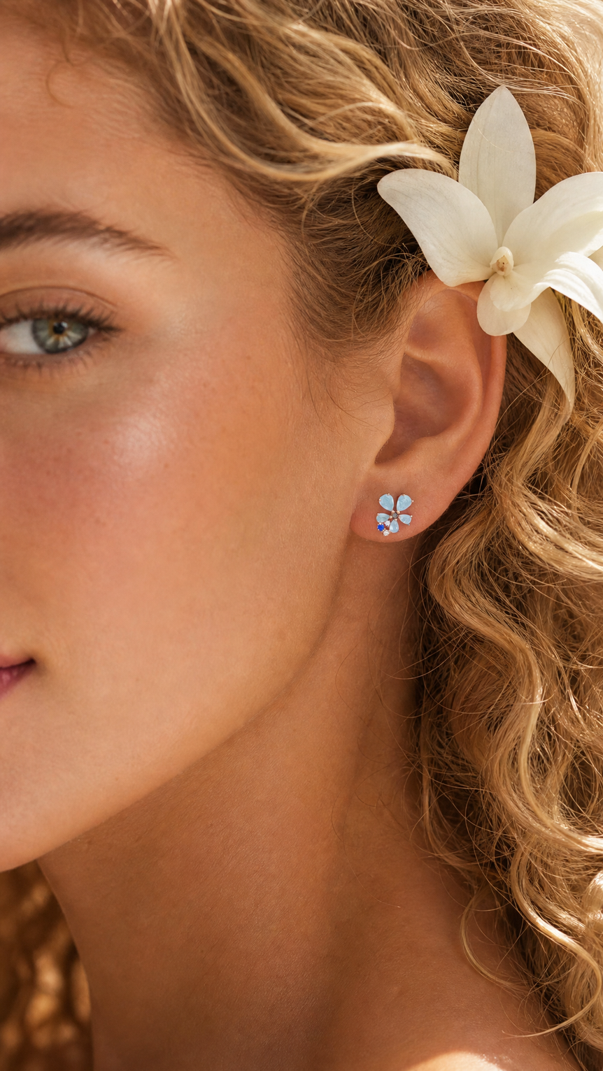 Blue Me Away Studs