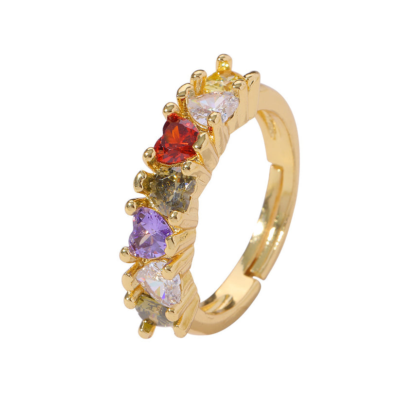 Heartstrings Rainbow Ring