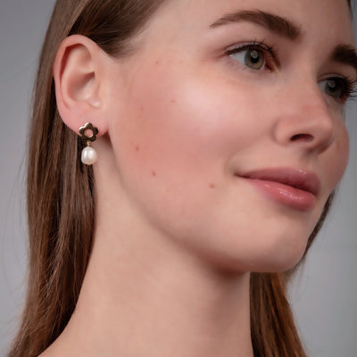 Floret Dew Drop Earrings