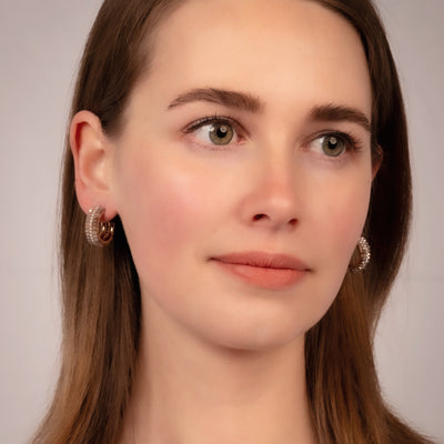 Duchess Edge Hoop Earrings