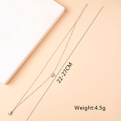  Twinkle Star Anklet - The Jazzy Owl