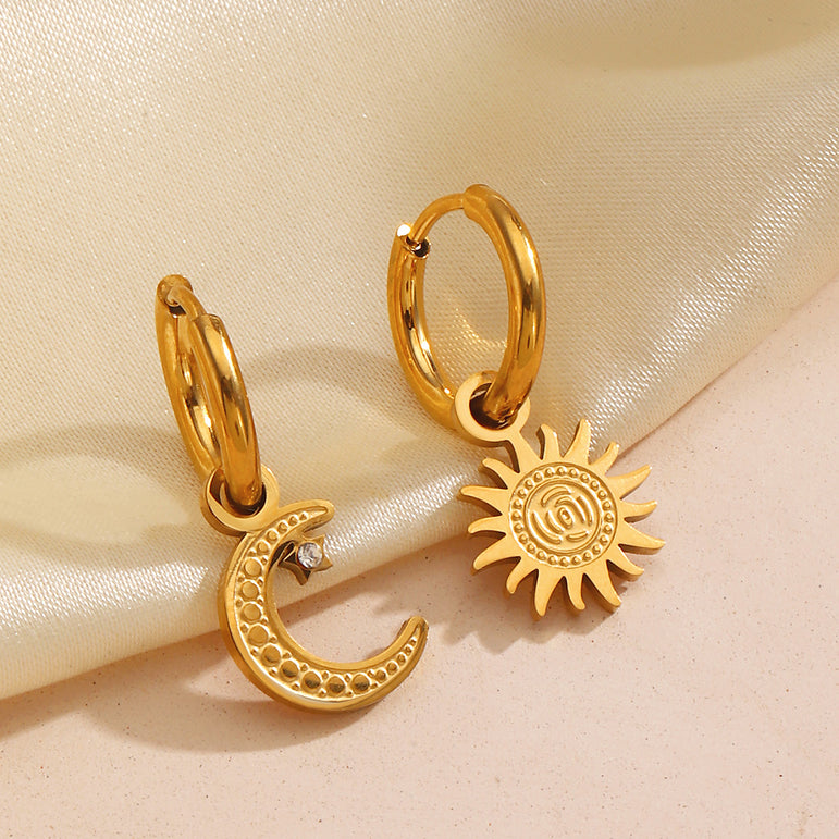  Sun & Fun Hoops Earrings - The Jazzy Owl