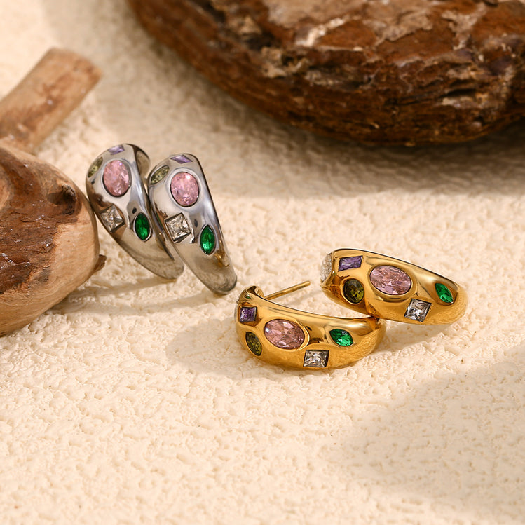  Party Pebbles Stud Earrings - The Jazzy Owl