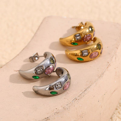  Party Pebbles Stud Earrings - The Jazzy Owl