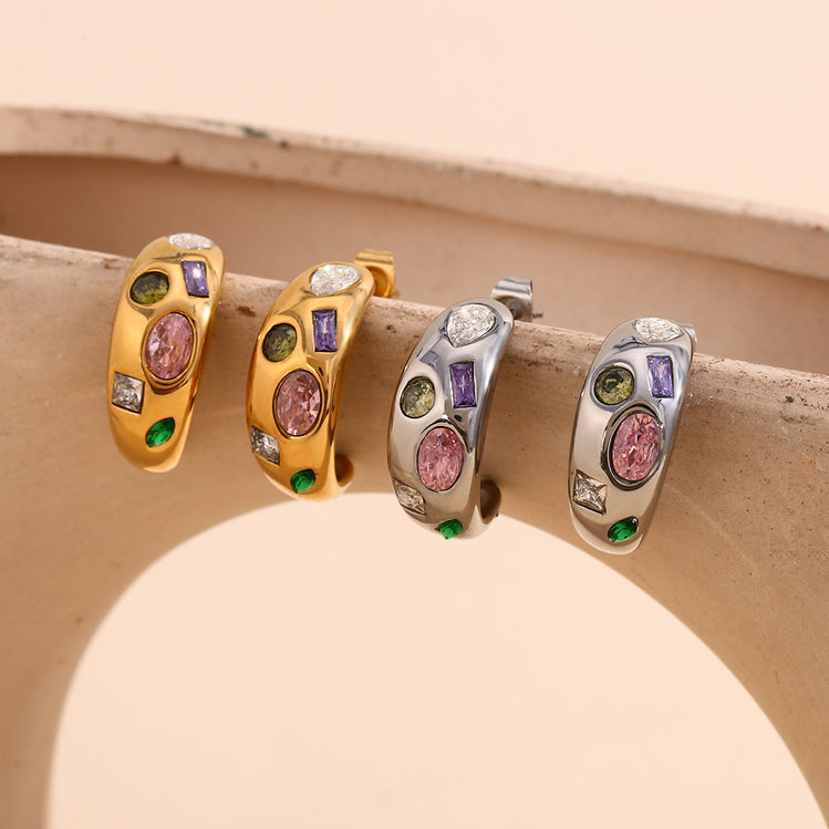  Party Pebbles Stud Earrings - The Jazzy Owl