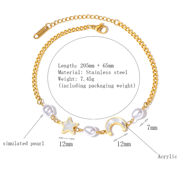  Moonlight Magic Anklet - The Jazzy Owl