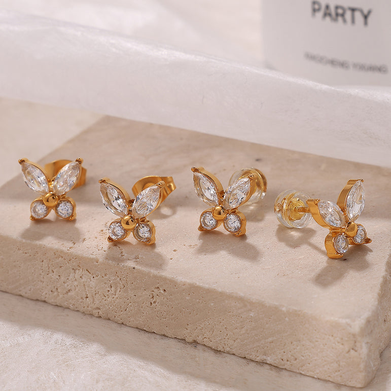Wing It Waterproof Stud Earrings