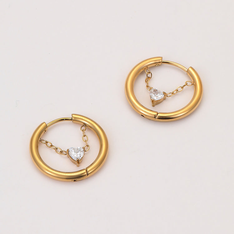  Heart on a String Hoops - The Jazzy Owl