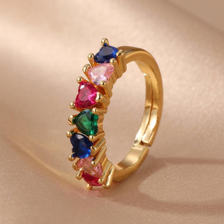 Heartstrings Rainbow Ring